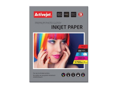 Activejet AP4-180G20 glossy photo paper; for