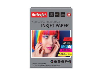 Activejet AP6-260GR100 photo paper for ink