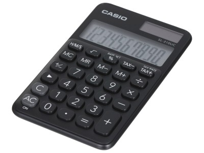 CASIO CALCULATOR POCKET SL-310UC-BK BLACK, 10