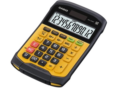 CASIO CALCULATOR OFFICE WATERPROOF WM-320MT-S, 12-digit