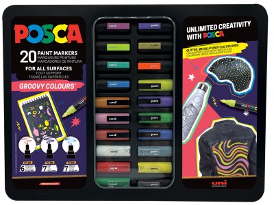 POSCA Marker UNI Etui Groovy Colours