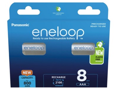 Rechargeable batteries PANASONIC ENELOOP AAA 800