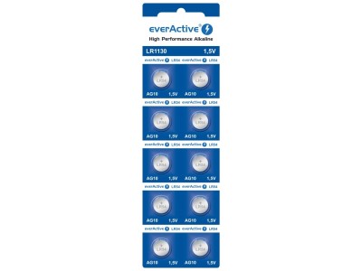 Mini alkaline batteries everActive G10 LR1130