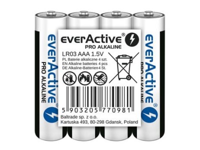 Alkaline batteries AAA / LR03 everActive