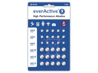 Mini alkaline battery Set everActive 10