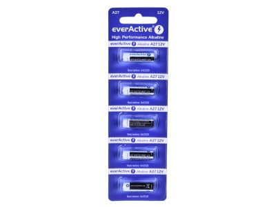 5 x alkaline batteries everActive 27A