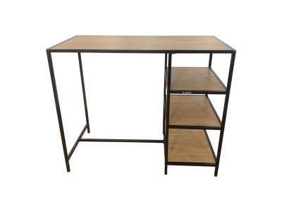 BAR TABLE GABE WOOD/BLACK 100X120X60CM