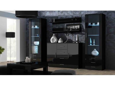 Cama display cabinet SOHO S1 black/black