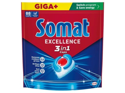 DISHWASHER CAPSULES SOMAT 3IN1 88 PCS