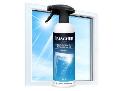 Frischer glass cleaner with anti-vapour function