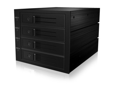 ICY BOX IB-564SAS-12G disk array Black