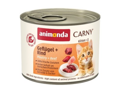 ANIMONDA Carny Kitten Poultry Beef -
