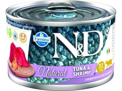 FARMINA N&D Cat Natural Tuna&Shrimp- wet