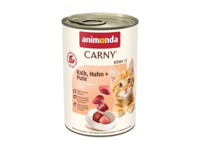 ANIMONDA Carny Kitten Veal, chicken, turkey