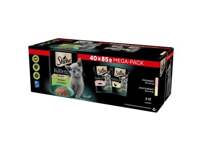 SHEBA Kitten Selection of Flavors in