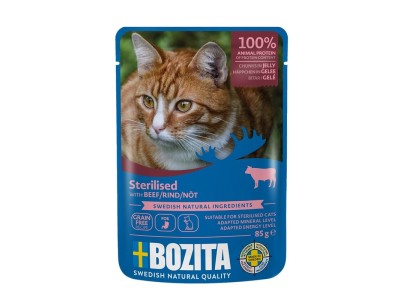 BOZITA sterilised beef jellied pieces -