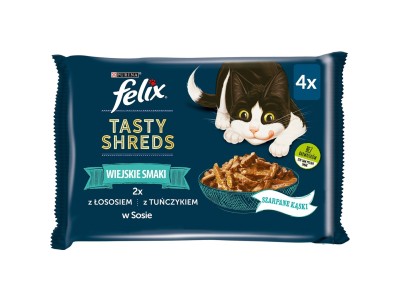 FELIX Tasty Shreds with salmon and