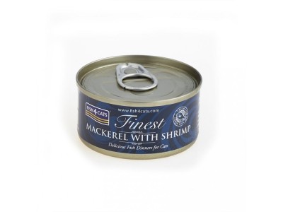 FISH4CATS Mackerel with shrimp - wet