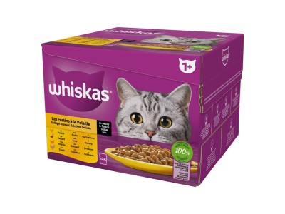 WHISKAS Poultry Feast - wet cat
