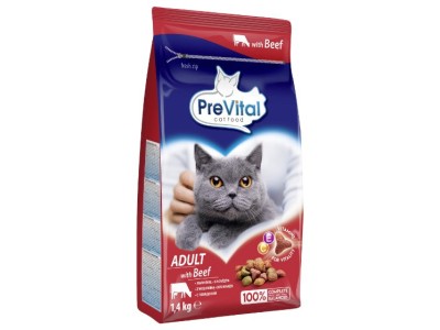 PREVITAL Cat Food Adult with Beef