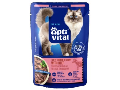 OPTIVITAL Tasty shreds in gravy with