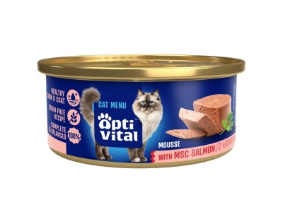 OPTIVITAL Mousse Salmon - wet cat