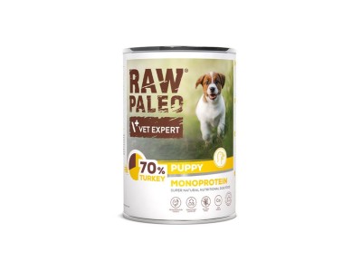 VETEXPERT Raw Paleo Puppy Monoprotein Turkey