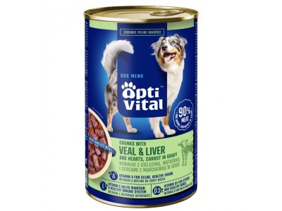 OPTIVITAL Chunks with veal, hearts, liver