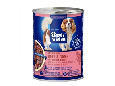 OPTIVITAL Chunks with beef, game and