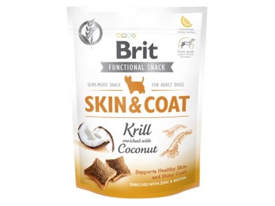 BRIT Functional Snack Skin&Coat Krill -