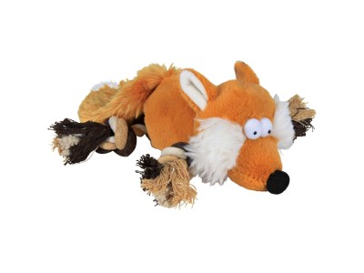 Trixie Fox Toy with Rope 34