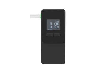 AlcoAlert Smart Electrochemical breathalyzer, black