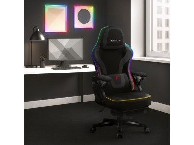 RGB Black Mesh gaming chair