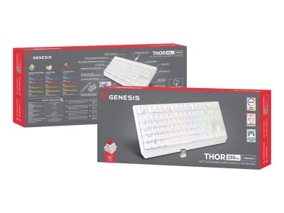 GENESIS Thor 230 TKL White Wireless