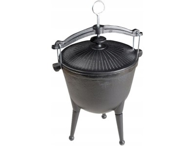 MASTER GRILL CAST IRON HUNTING CAULDRON