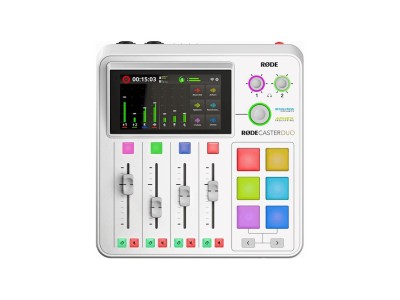 RØDECaster Duo White Podcast production studio