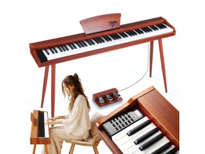 V-TONE BL-130 pianino cyfrowe czteronożne brązowe