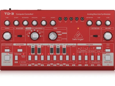 Behringer TD-3-RD synthesizer Analog synthesizer Red
