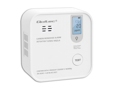 Qoltec 52577 Wireless Carbon monoxide (CO)