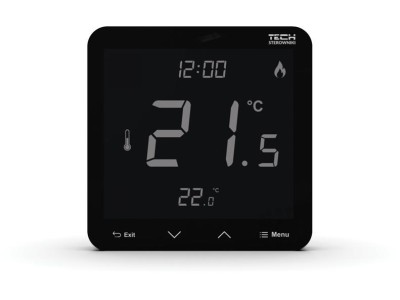 Wireless room regulator black R-10S PLUS