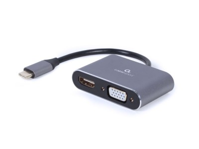 Cablexpert A-USB3C-HDMIVGA-01 USB graphics adapter Grey