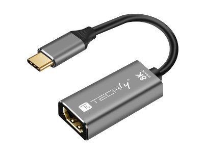 Techly IADAP-USBC-HDMI8 USB graphics adapter 7680