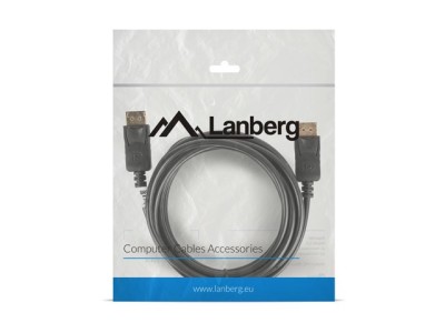 Lanberg CA-DPDP-10CC-0030-BK DisplayPort cable 3 m