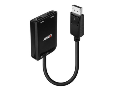 Lindy DisplayPort to 2 Port HDMI
