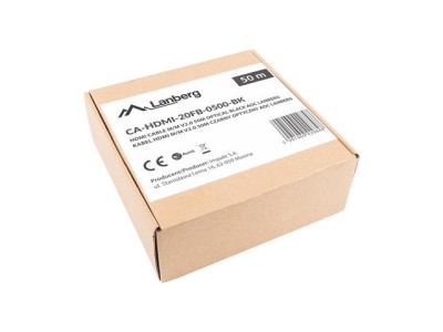Lanberg CA-HDMI-20FB-0500-BK optical cable HDMI M/M