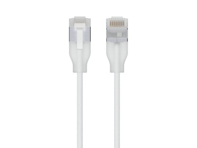 Ubiquiti UACC-Cable-Patch-EL-C6A-15M-W networking cable Translucent, White