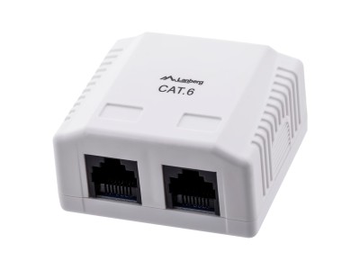 Lanberg OU6-0002-W outlet box RJ-45 White