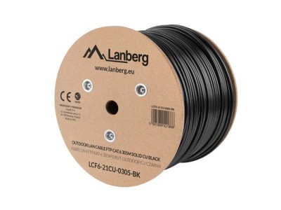 Lanberg LCF6-21CU-0305-BK networking cable Black 305