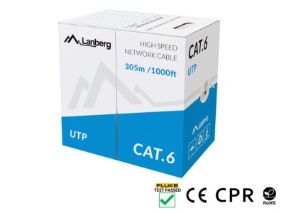 LANBERG CABLE UTP CAT.6 305M