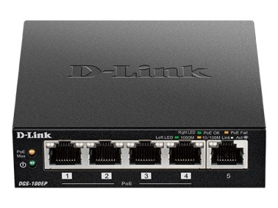 D-Link DGS-1005P/E network switch Unmanaged Gigabit